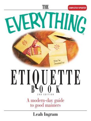 cover image of The Everything Etiquette Book